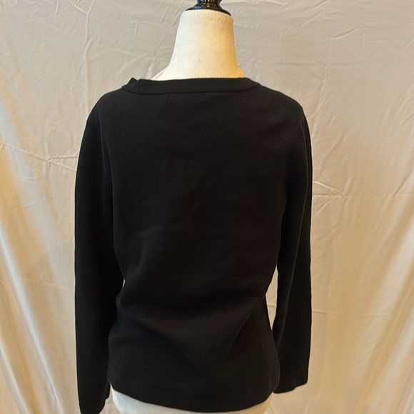 Banana republic, black cardigan, sweater with silver buttons - Picture 4 of 7